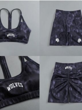 Darc Sport Loyalty Georgia Set Wolves Racerback Sports Bra & High-Waist Shorts